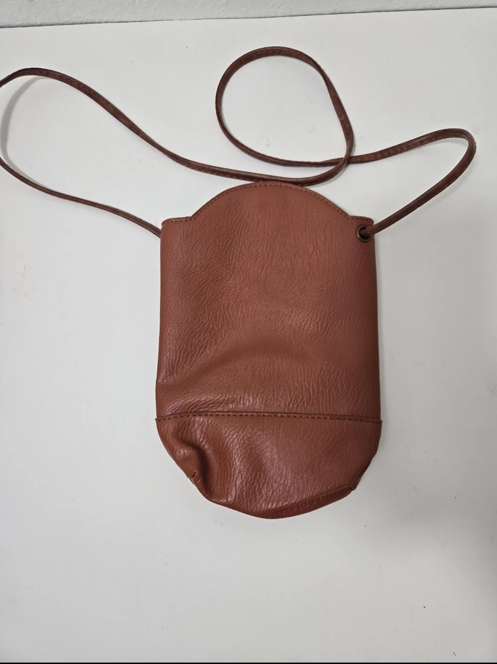 Vintahe Y2K Heroing Brown Leather Crossbody Pouch
